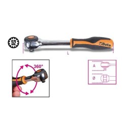 910/58 Irányváltós racsni 3/8'' 52 fogú 910/58 Irányváltós racsni 3/8'' 52 fogú