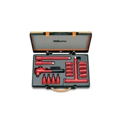 BETA 910MQ/C16 3/8''-OS Készlet, 8 TIZENKÉTSZÖGŰ DUGÓKulcs, 4 HATSZÖGŰ DUGÓKulcs ÉS 4 TARTOZÉKKAL, Szigetelt BETA 910MQ/C16 3/8''-OS Készlet, 8 TIZENKÉTSZÖGŰ DUGÓKulcs, 4 HATSZÖGŰ DUGÓKulcs ÉS 4 TARTOZÉKKAL, Szigetelt