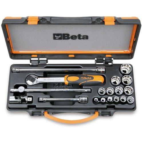 910AS/C13 13 dugókulcs és 5 tartozék fémdobozban 