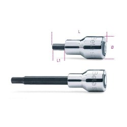 920PE 9L 1/2''-os imbusz-dugókulcs, krómozott, barnított hegy 920PE 9L 1/2''-os imbusz-dugókulcs, krómozott, barnított hegy