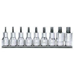 920TX-SB9 9 részes imbusz-dugókulcs szerszám készlet Torx®-csavarokhoz (920TX cikk) tartón 920TX-SB9 9 részes imbusz-dugókulcs szerszám készlet Torx®-csavarokhoz (920TX cikk) tartón