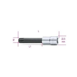 920ES 14L 1/2''-os speciális imbusz-dugókulcs, krómozott, fekete hegy 920ES 14L 1/2''-os speciális imbusz-dugókulcs, krómozott, fekete hegy
