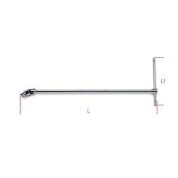 920/40 1/2”-os csuklós T-hajtószár, krómozott 920/40 1/2”-os csuklós T-hajtószár, krómozott