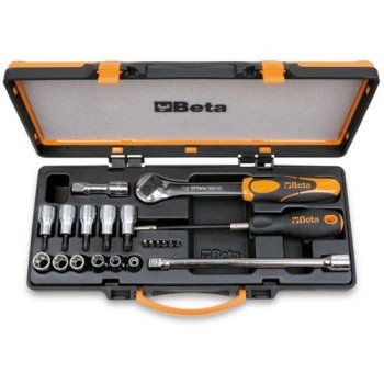 920TX/C17 6 csavarhúzóbetét, 6 dugókulcs Torx®-csavarokhoz és 4 tartozék fémdobozban 