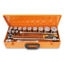 BETA 928B/C12 Dugókulcs Készlet – 12 Tizenkétlapú Dugókulcs és 4 Kiegészítő Fémdobozban BETA 928B/C12 Dugókulcs Készlet – 12 Tizenkétlapú Dugókulcs és 4 Kiegészítő Fémdobozban