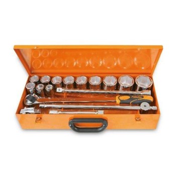 BETA 928AS/C12 Dugókulcs Készlet – 12 Hatlapú Dugókulcs és 5 Kiegészítő Fémdobozban