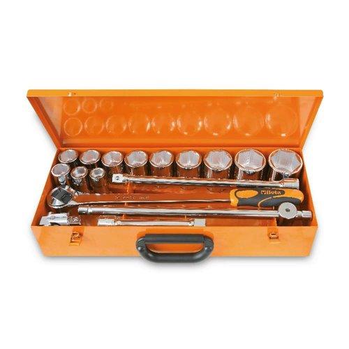 BETA 928AS/C12 Dugókulcs Készlet – 12 Hatlapú Dugókulcs és 5 Kiegészítő Fémdobozban BETA 928AS/C12 Dugókulcs Készlet – 12 Hatlapú Dugókulcs és 5 Kiegészítő Fémdobozban