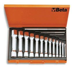 930/C13  13 részes erősített tizenkétszögű csőkulcs szerszám készlet kofferban 