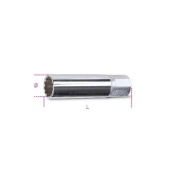 956F 16 Dugókulcs 3/8'' négyszögű belső csatlakozóval gyújtógyertyákhoz 956F 16 Dugókulcs 3/8'' négyszögű belső csatlakozóval gyújtógyertyákhoz