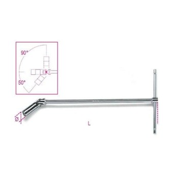 959 20,8 Csuklós T-gyertyakulcs, krómozott 959 20,8 Csuklós T-gyertyakulcs, krómozott