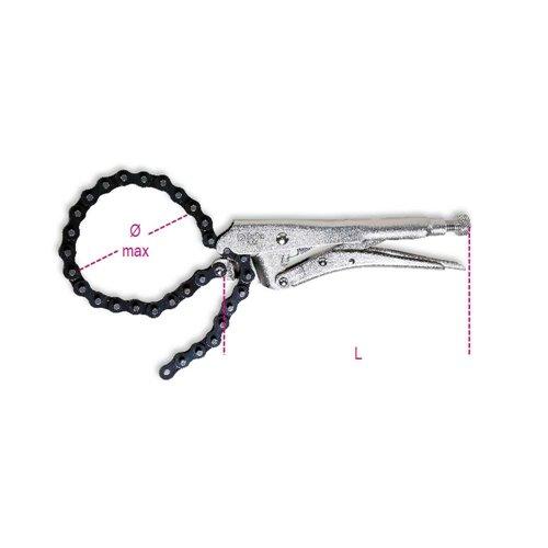 BETA 1064 Láncos önzáró fogó, krómozott BETA 1064 Láncos önzáró fogó, krómozott