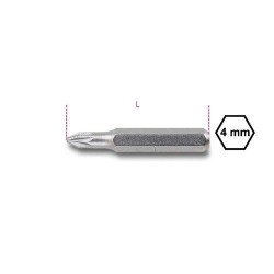 1256PZ 0 4 mm betét Pozidriv® - Supradriv® illesztésű csavarokhoz 1256PZ 0 4 mm betét Pozidriv® - Supradriv® illesztésű csavarokhoz