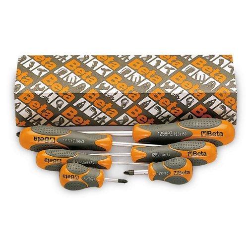 1299PZ/S6 6 részes csavarhúzó szerszám készlet Pozidriv® és Supadriv® csavarokhoz 1299PZ/S6 6 részes csavarhúzó szerszám készlet Pozidriv® és Supadriv® csavarokhoz