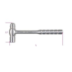 BETA 1377INOX/230 Gömbvégű és kerekfejű kalapács, kazánkovácsok és bádogosok számára, rozsdamentes acél BETA 1377INOX/230 Gömbvégű és kerekfejű kalapács, kazánkovácsok és bádogosok számára, rozsdamentes acél