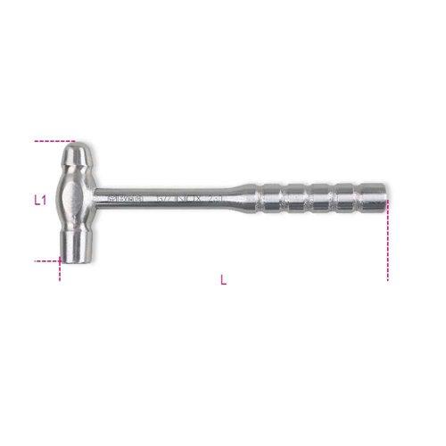 BETA 1377INOX/230 Gömbvégű és kerekfejű kalapács, kazánkovácsok és bádogosok számára, rozsdamentes acél