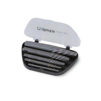 1430/S5 5 részes törtcsavarkiszedő szerszám készlet ötvözött acélból (1430/.. cikk) kofferban 1430/S5 5 részes törtcsavarkiszedő szerszám készlet ötvözött acélból (1430/.. cikk) kofferban