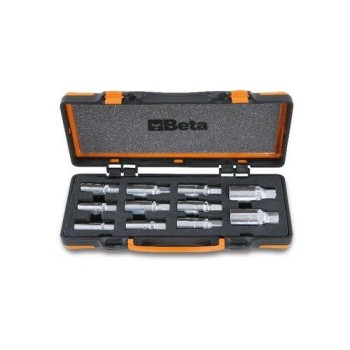 1433/C11 11 darabos tőcsavarkihajtó készlet, 1/2'' lágy hőformált tálcában, fémdobozban 1433/C11 11 darabos tőcsavarkihajtó készlet, 1/2'' lágy hőformált tálcában, fémdobozban