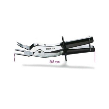 1478 Áttételes kárpitpatent kiszedő fogó, krómozott, PVC-bevonatú szárral 1478 Áttételes kárpitpatent kiszedő fogó, krómozott, PVC-bevonatú szárral