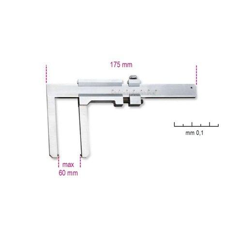 1650FD Tolómérő féktárcsához, rozsdamentes acélból, pontosság 0.1 mm