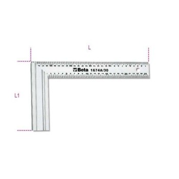 1674A 300 Asztalos derékszög, a szár acélból, az alaplap alumíniumból készült 1674A 300 Asztalos derékszög, a szár acélból, az alaplap alumíniumból készült