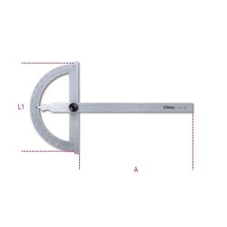 1676 120 Szögmérő, rozsdamentes acélból