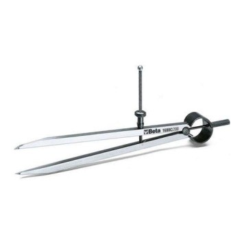 1680C 200 Precíziós jelölő körző, egyenes edzett acélhegyek 1680C 200 Precíziós jelölő körző, egyenes edzett acélhegyek