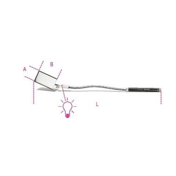 1715FL/B Világító flexibilis téglalap alakú vizsgálótükör 1715FL/B Világító flexibilis téglalap alakú vizsgálótükör