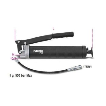BETA 1750 750 karos zsírzópisztoly – 750 cm³ kapacitás