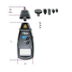 BETA 1760/TC2 digitális fordulatszámmérő – érintkezéses és érintésmentes mérés