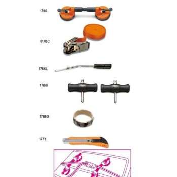 1766/8 8 darabos szélvédőkivágó készlet 1766/8 8 darabos szélvédőkivágó készlet