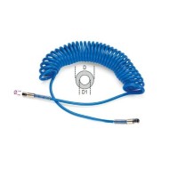 1915C/L 8X12 PUR-levegős spiráltömlő, 95 Shore, 15 méterre kihúzható