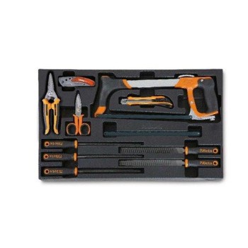 T284 Kemény hőformált műanyagtálca reszelőkkel és vágószerszámokkal