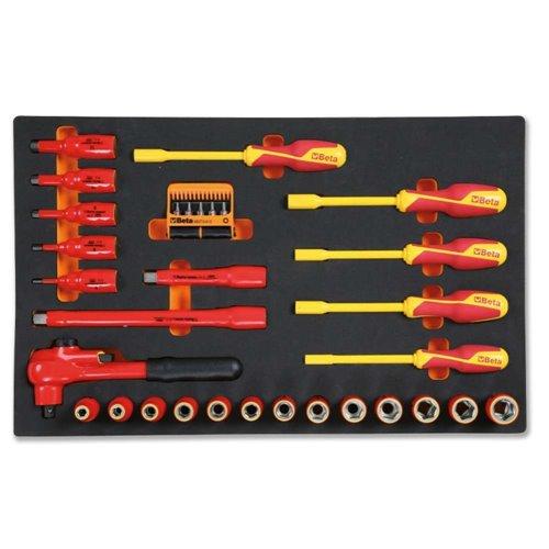 Beta M110 habszivacs tálca 36 darabos 1000V szigetelt szerszámkészlettel