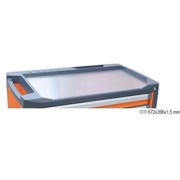 BETA 3700/PLA Rozsdamentes acél munkalap a C37 fiókos szerszám kocsihoz