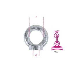 BETA 8042EZ M30 emelő gyűrűs anya – horganyzott, DIN 582 BETA 8042EZ M30 emelő gyűrűs anya – horganyzott, DIN 582