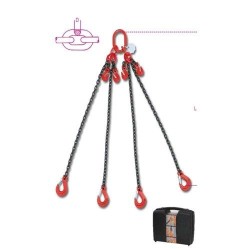 8098 D7-2 rögzítő emelőheveder közelítő horgokkal 4 karos lánc, táskában 8098 D7-2 rögzítő emelőheveder közelítő horgokkal 4 karos lánc, táskában