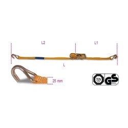 8180 4 Racsnis rögzítő heveder, egyhorgos 8180 4 Racsnis rögzítő heveder, egyhorgos