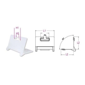 8189PA 135X90 2 sarokvédő poliészter rögzítő hevederekhez