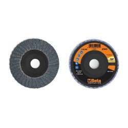 BETA 11214A 60 Csiszolótárcsák cirkónium csiszolóvászonnal, műanyag csiszolótalp, dupla lamellás kivitel BETA 11214A 60 Csiszolótárcsák cirkónium csiszolóvászonnal, műanyag csiszolótalp, dupla lamellás kivitel