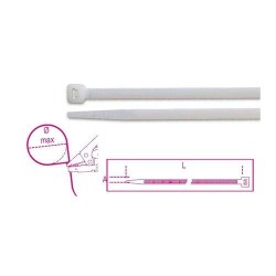 BMB5390   Műanyag kábelkötegelő szalag, natúr