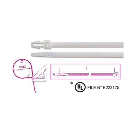 BMBP1536 Befűzős műanyag kábelkötegelő szalag, natúr BMBP1536 Befűzős műanyag kábelkötegelő szalag, natúr