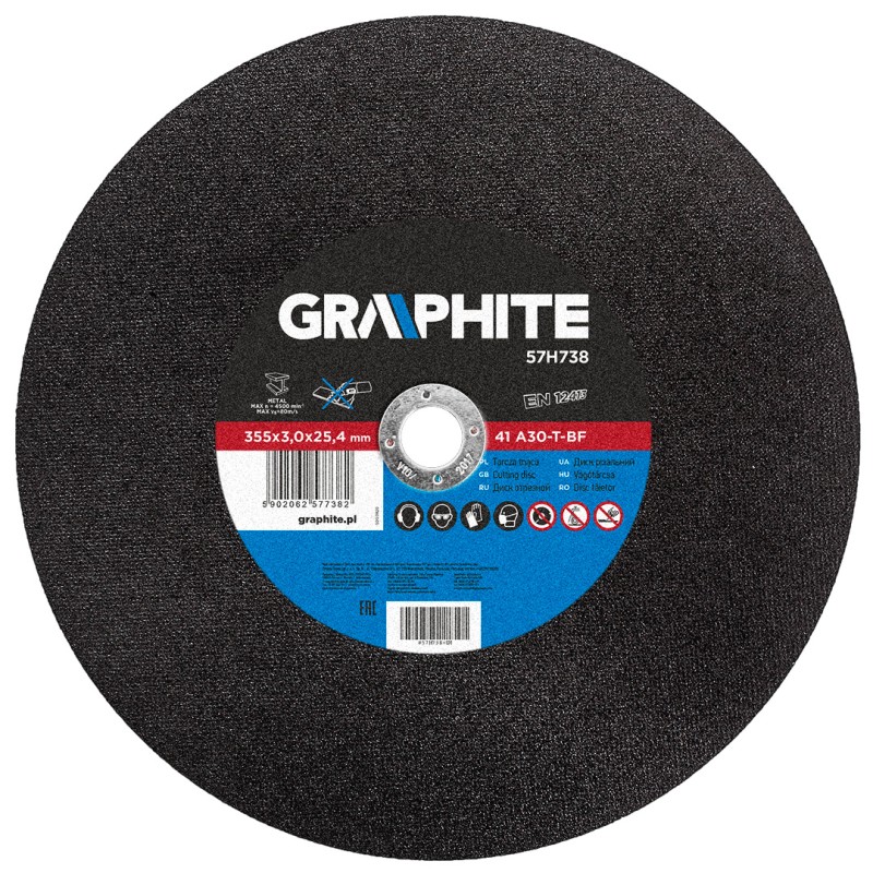 Vágókorong fémhez 355x3.0x25.4mm (57H738)
