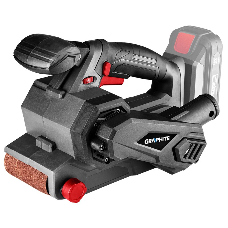 Akkus szalagcsiszoló, Energy+, 18V, 120-350 1/min (58GE136)