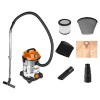 NEO TOOLS 04-738 Ipari száraz-nedves porszívó, 1400W, 30L inox tartállyal, gépcsatlakozó aljzat, komplett tartozék szett