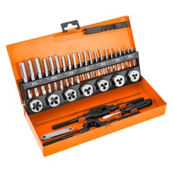 Menetkészítő készlet, M3-M12, HSS, 32db (12-915) Menetkészítő készlet, M3-M12, HSS, 32db (12-915)
