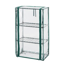 Növényház 46 x 24 x 80cm, PVC fólia, fémszerkezet (15-910)