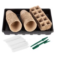 Palántázó doboz+ tálca készlet, papír, 88db-os (15G467)