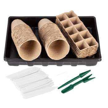 Palántázó doboz+ tálca készlet, papír, 88db-os (15G467)