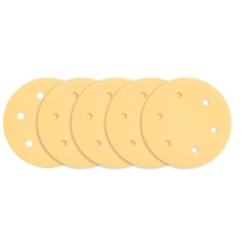 Tépőzáras csiszolópapír 225mm, K180, 5db, 6 lyukakkal az 59G264, 59G265 csiszológéphez. (54H031)