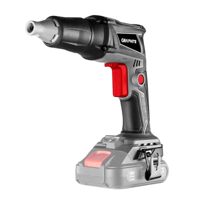 Akkus szénkefementes gipszkarton csavarbehajtó, Energy+, 18V, 0-4400 ford./perc, 1/4'', akku nélkül!!! (58GE111)